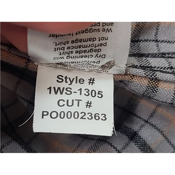 Mizzen + Main City Flannel Nickel Houston Plaid Size S Trim Mens - Picture 5 of 8